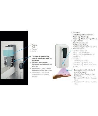 Dispensador gel de sobremesa repisa automático| 1847074