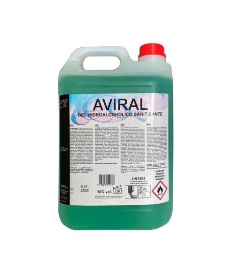 Botella de 5L de gel hidro alcohólico de calidad