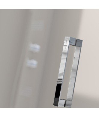 Mampara de ducha 1 fijo + 1 puerta corredera ✓ Glasé GS102