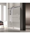 Mampara de ducha 1 fijo + 1 puerta corredera ✓ Glasé GS102