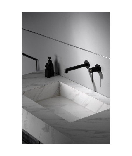 Grifo negro mate empotrado de lavabo Line IMEX - GLD038/NG