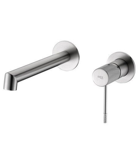 Grifo níquel cepillado empotrado de lavabo Line IMEX - GLD038/NQ