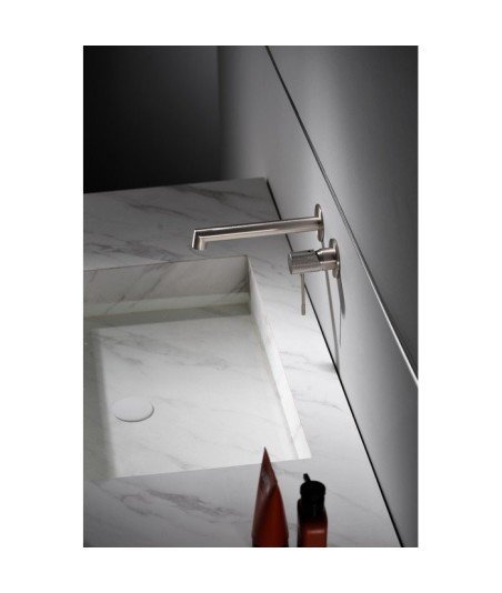 Grifo níquel cepillado empotrado de lavabo Line IMEX - GLD038/NQ