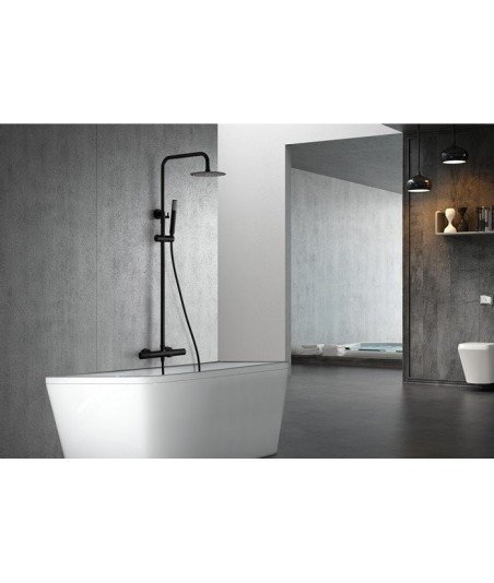 Columna de bañera line negra mate imex - BTD038-B/NG