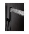 Ducha termostática negra empotrada pared line IMEX - GTD038/NG