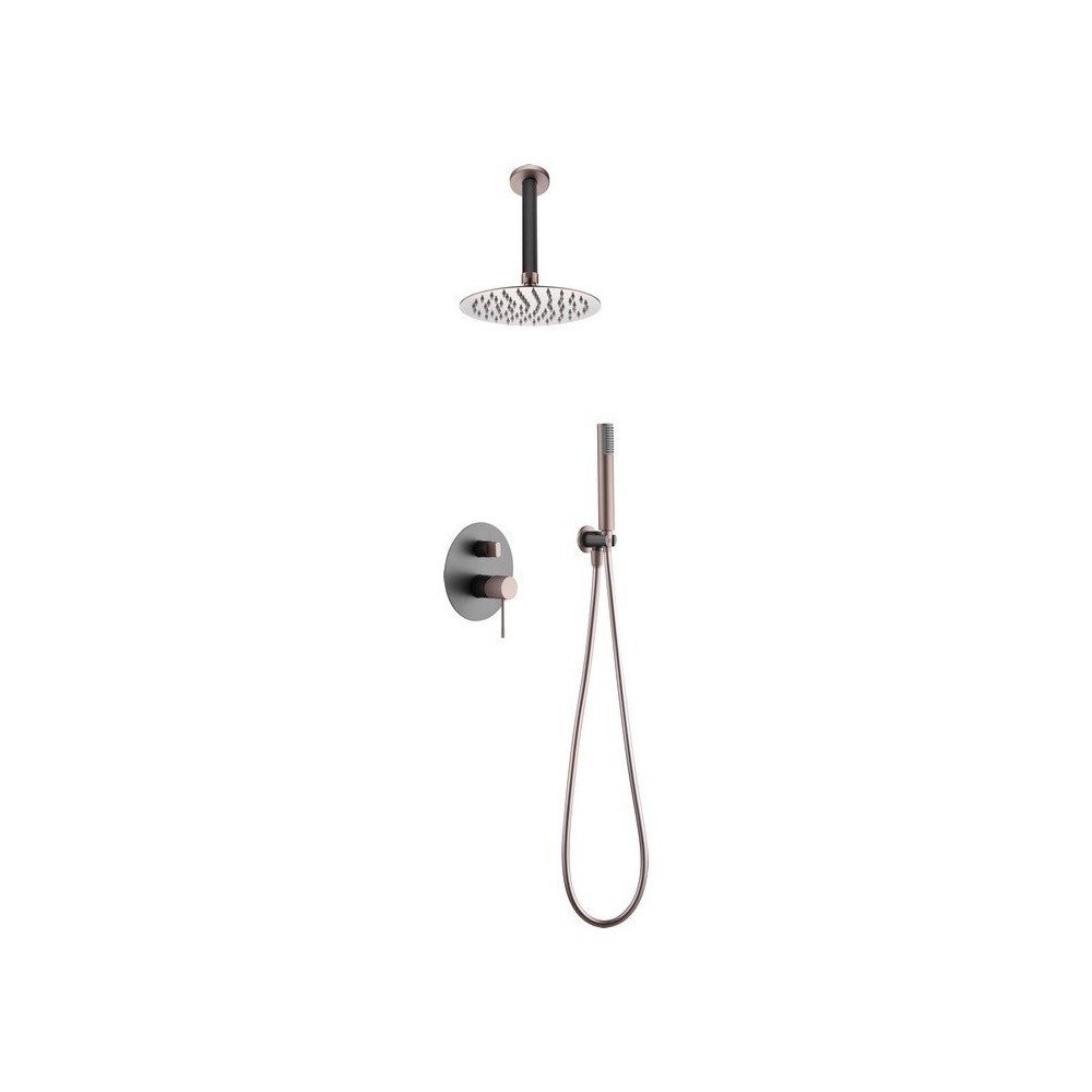 Ducha Gris champagne empotrada techo line IMEX - GPQ038/GC
