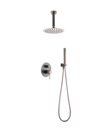 Ducha Gris champagne empotrada techo line IMEX - GPQ038/GC
