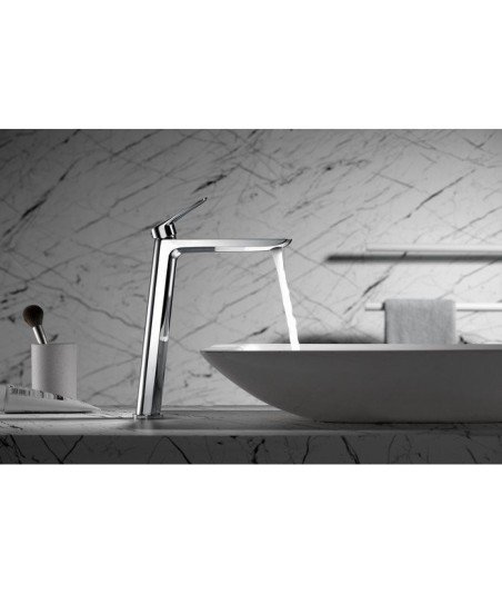 Grifo caño alto cromo de lavabo Bélgica IMEX - BDZ044-3