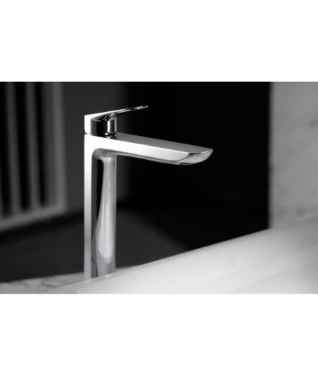 Grifo caño alto cromo de lavabo Bélgica IMEX - BDZ044-3