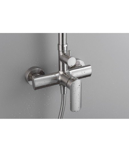 Columna de ducha níquel cepillado Ural IMEX - BDG040/NQ