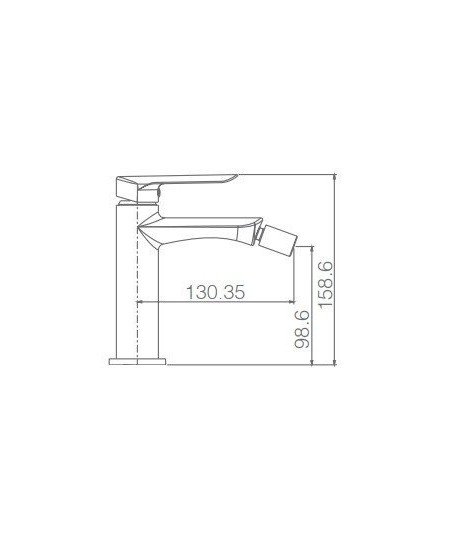 Grifo níquel cepillado de bidé Ural IMEX - BDG040-2NQ