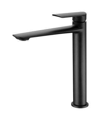Grifo caño alto negro mate de lavabo Ural IMEX - BDG040-3NG