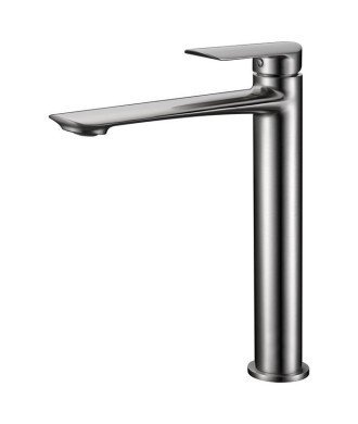 Grifo  caño alto níquel cepillado de lavabo Ural IMEX - BDG040-3NQ