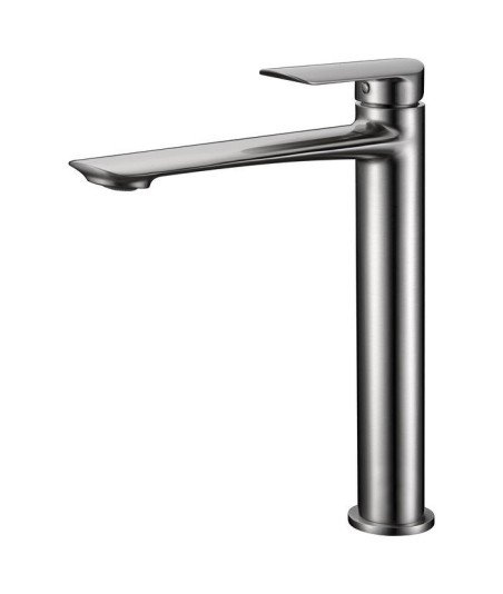 Grifo  caño alto níquel cepillado de lavabo Ural IMEX - BDG040-3NQ