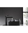 Grifo negro de lavabo en caño alto Milos IMEX - BDYS045-3NG
