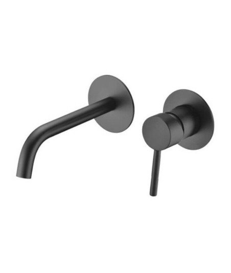 Grifo negro empotrado de lavabo Milos IMEX | GLIS045/NG
