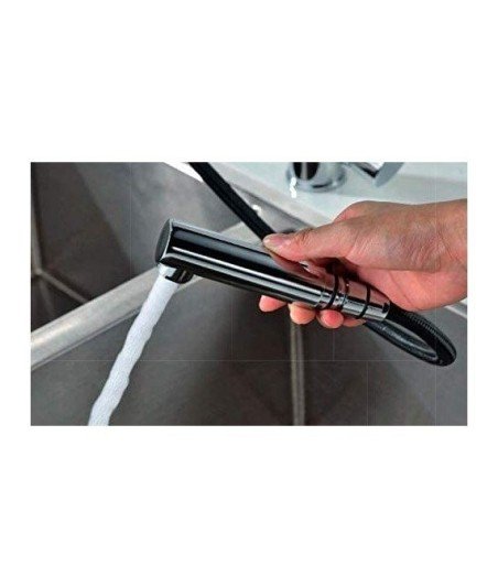 Grifo extraíble de cocina Moscú acero inox IMEX - GCE006/AC