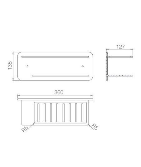Jabonera negra y oro rosa cromado anga imex - ADT009/NOR