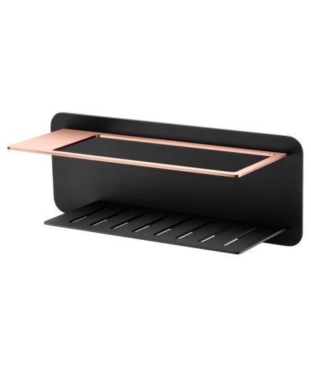 Jabonera negra y oro rosa cromado anga imex - ADT009/NOR