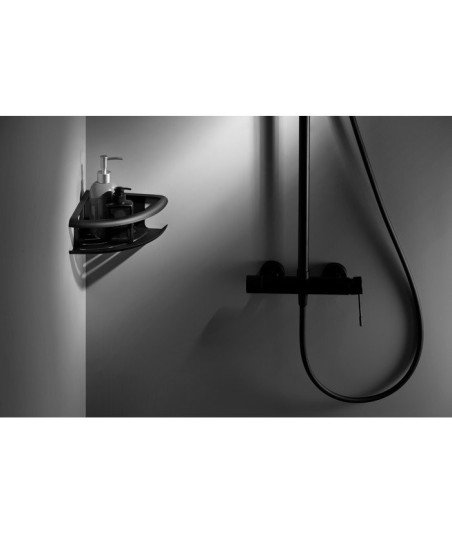 Jabonera en negro mate dhanu imex - ADH010/NG