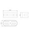 Jabonera blanco mate modelo Nirmala de imex - ADL0127BL