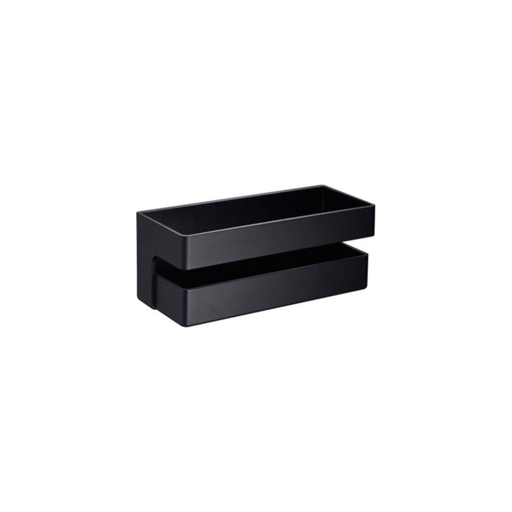 Jabonera negro mate pvc imex - ANG005
