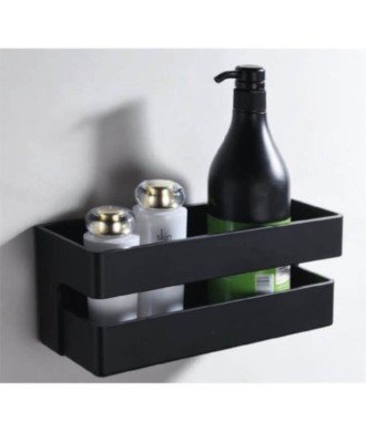 Jabonera negro mate pvc imex - ANG005