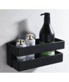 Jabonera negro mate pvc imex - ANG005