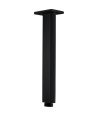 Brazo de ducha negro mate cuadrado a techo IO - 3160