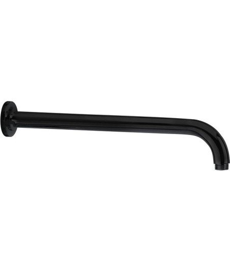 Brazo negro mate de ducha redondo a pared IO - 3161