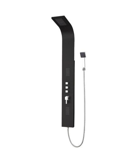 Columna de hidromasaje negro mate Gocta Blanca - GME IO 0523
