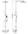 Columna de ducha cromo inverter R IO GME - 3081