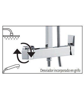 Columna de ducha cromo inverter R IO GME - 3081
