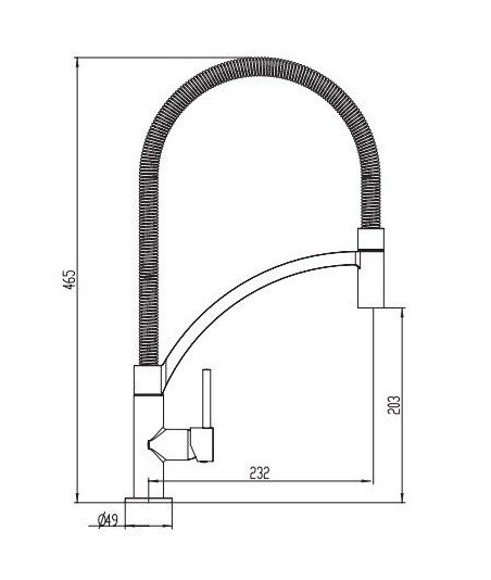 Grifo extraíble de cocina design IO GME