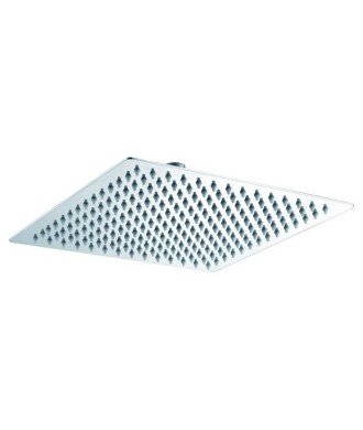 Rociador de ducha cuadrado 25 x 25 plata