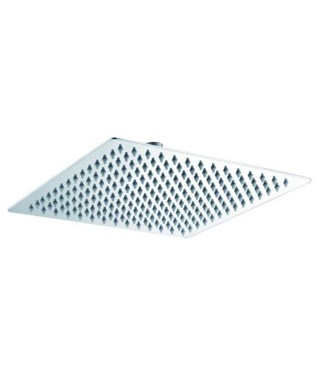 Rociador de ducha cuadrado 25 x 25 plata