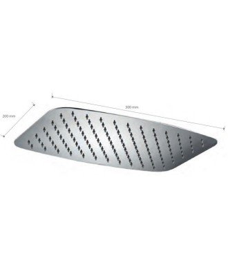 Rociador de ducha ovalado 30 x 20 IMEX - RDR001
