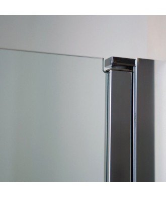 Mampara de ducha de una puerta abatible sin cierre ✓ Open A free
