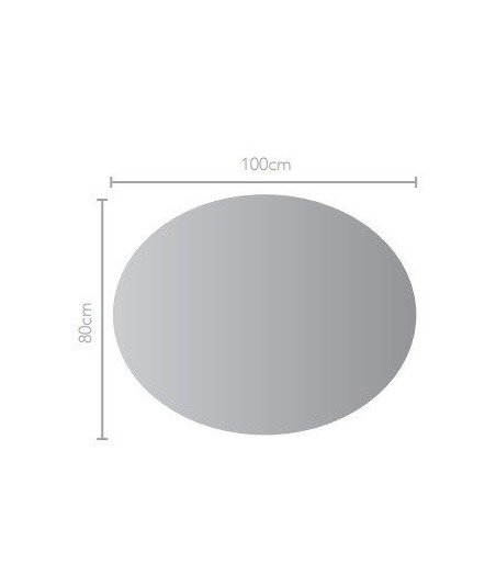 Espejo led negro de colgar redondo de led Kenia |Ledimex