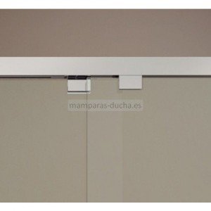 Mampara frontal de ducha con 2 puertas correderas gme