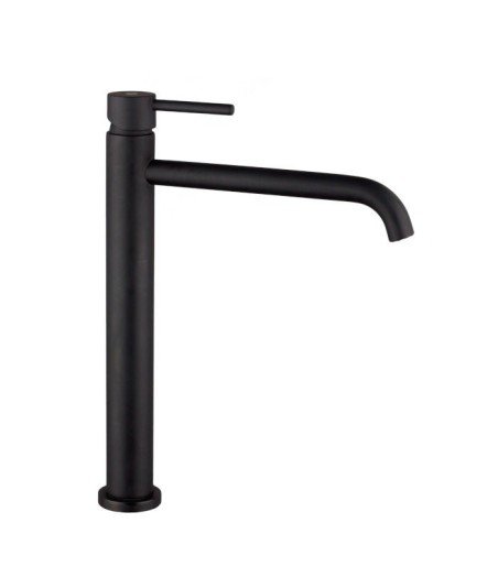 Grifo caño alto negro mate de lavabo sirio IO - Ref.3172NG