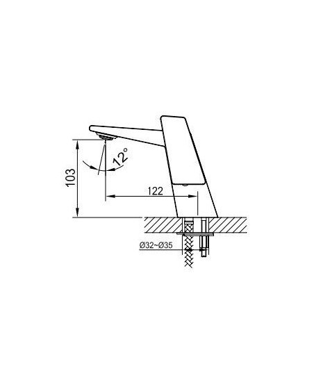 Monomando de lavabo Atrio IO - Ref.3076