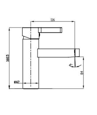 Monomando de lavabo Fussion IO - Ref.3008 GME