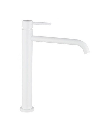 Grifo blanco de caño alto de lavabo sirio IO | Ref.3172BL