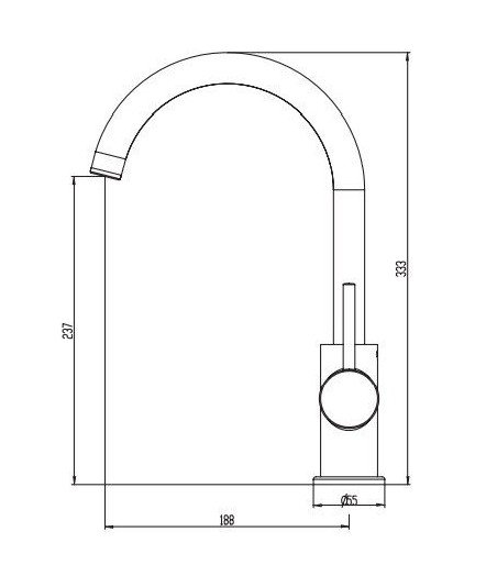 Grifo de Acero Inoxidable para Cocina