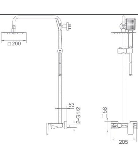 Columna de ducha Liverpool IMEX - BDL007