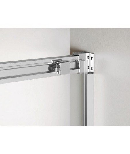 Mampara de ducha frontal 2 fijo y 2 correderas Basic
