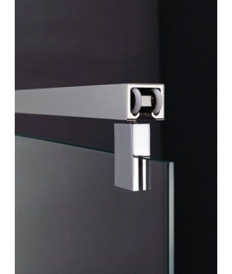 Mampara ducha angular 2 fijos más 2 correderas【Acero inoxidable】