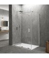 Mampara rectangular fijo y corredera más lateral fijo| Kenna GME