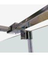 Mampara rectangular fijo y corredera más lateral fijo| Kenna GME